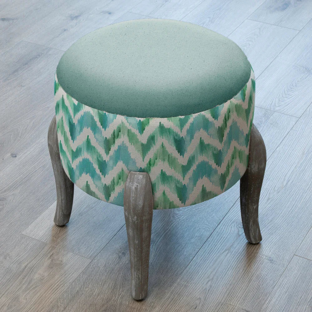 Voyage Maison (Riva Home) Voyage Maison Furniture SAVANNAH ISLA PRINTED FINN FOOTSTOOL by Voyage Maison