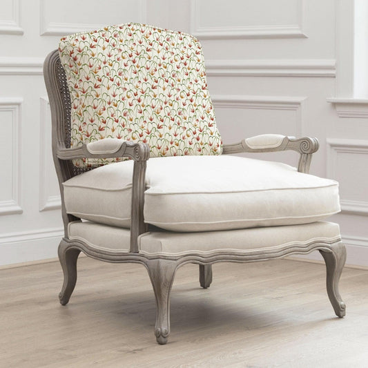 Voyage Maison (Riva Home) Voyage Maison Furniture Stone colour frame Voyage Maison Florence (Louis style) Chair in Fresia Linen (Frame colour Natural or Stone)