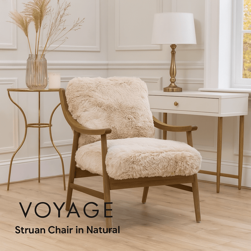 STRUAN CHAIR IN NATURAL by Voyage Maison
