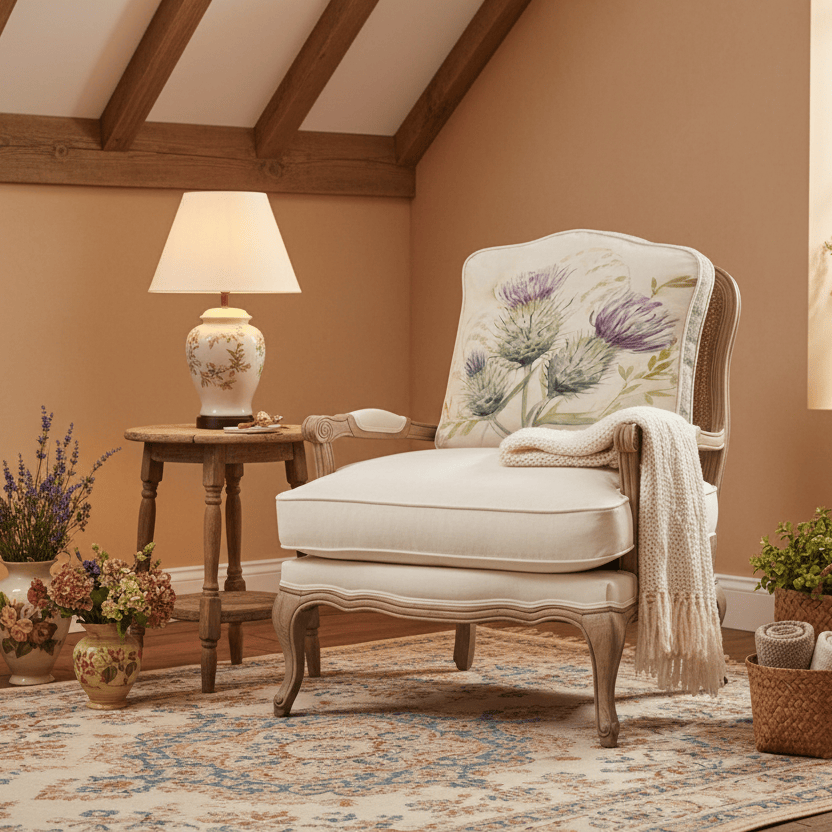 Voyage Maison (Riva Home) Voyage Maison Furniture THISTLE GLEN FLORENCE CHAIR STONE by Voyage Maison