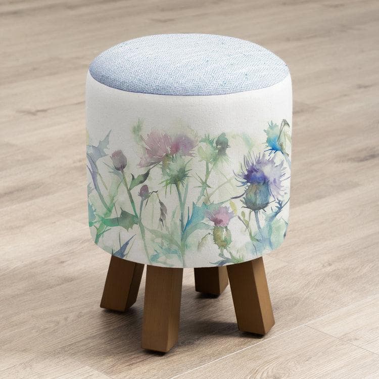 Voyage Maison (Riva Home) Voyage Maison Furniture Voyage Maison Cirsium Monty Round Footstool Damson