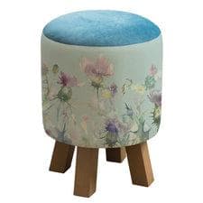 Voyage Maison (Riva Home) Voyage Maison Furniture Voyage Maison Cirsium Monty Round Footstool Duck Egg