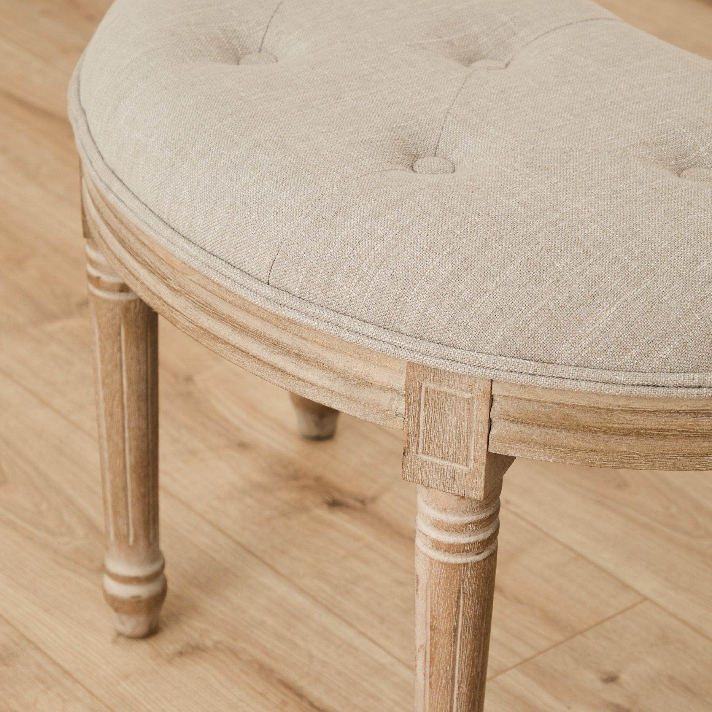 Voyage Maison (Riva Home) Voyage Maison Furniture Voyage Maison Claudette Footstool in Natural