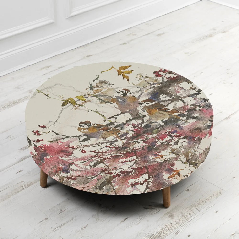 Voyage Maison (Riva Home) Voyage Maison Furniture Voyage Maison & Darren Woodhead Petra Large Footstool Brushwood in Blossom