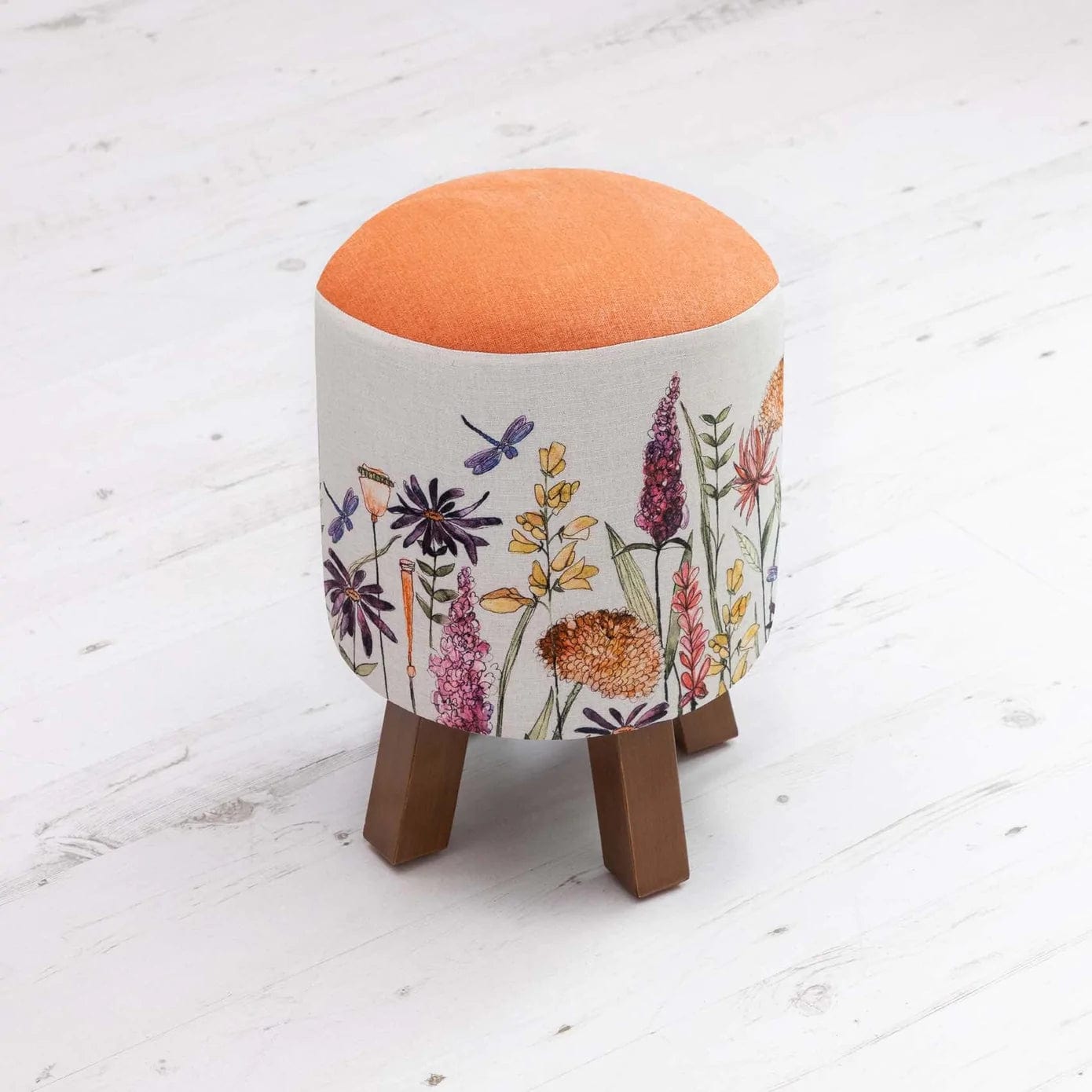 Voyage Maison (Riva Home) Voyage Maison Furniture Voyage Maison Florabunda Russet Linen Monty Stool