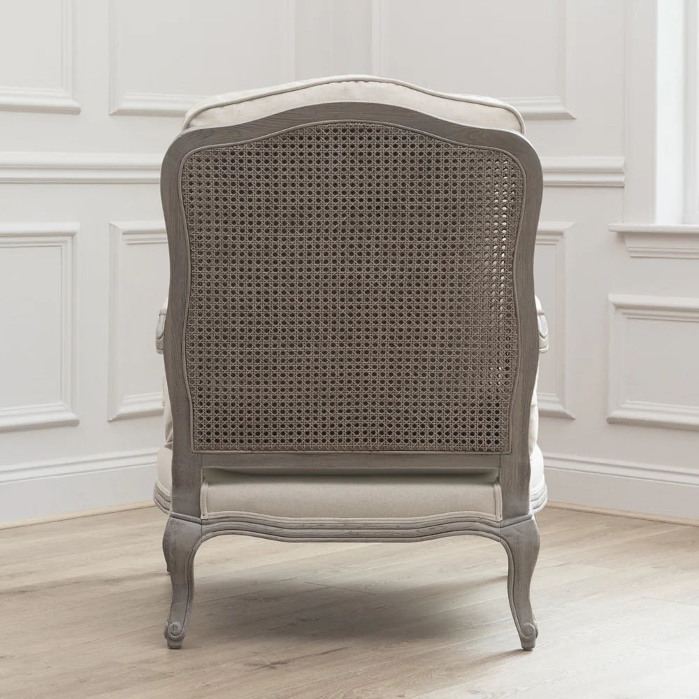 Voyage Maison (Riva Home) Voyage Maison Furniture Voyage Maison Florence (Louis style) Chair in Ailsa Cornflower (Frame colour Natural or Stone)