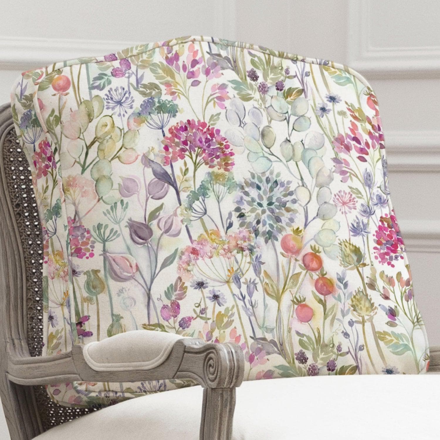 Voyage Maison (Riva Home) Voyage Maison Furniture Voyage Maison Florence (Louis style) Chair in Country Hedgerow Lotus (Frame colour Natural or Stone)