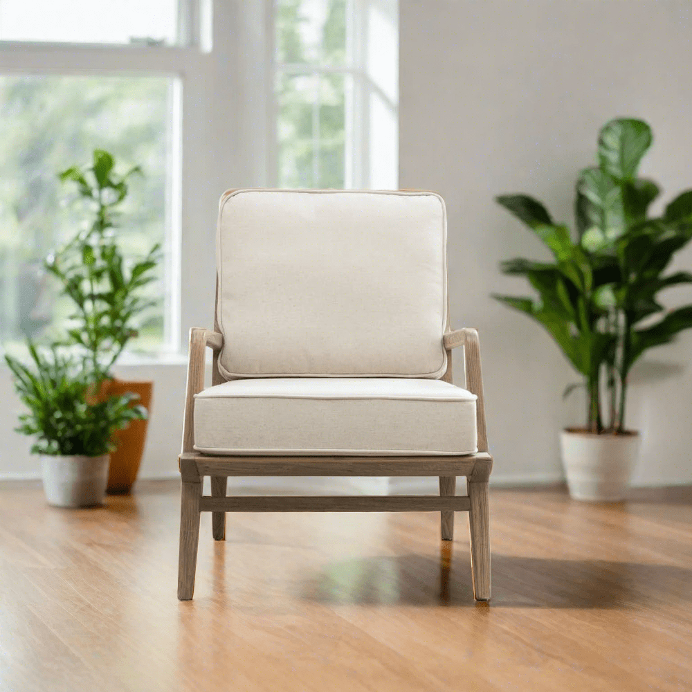 Voyage Maison (Riva Home) Voyage Maison Furniture Voyage Maison Idris Chair Light Warm Wood Linen