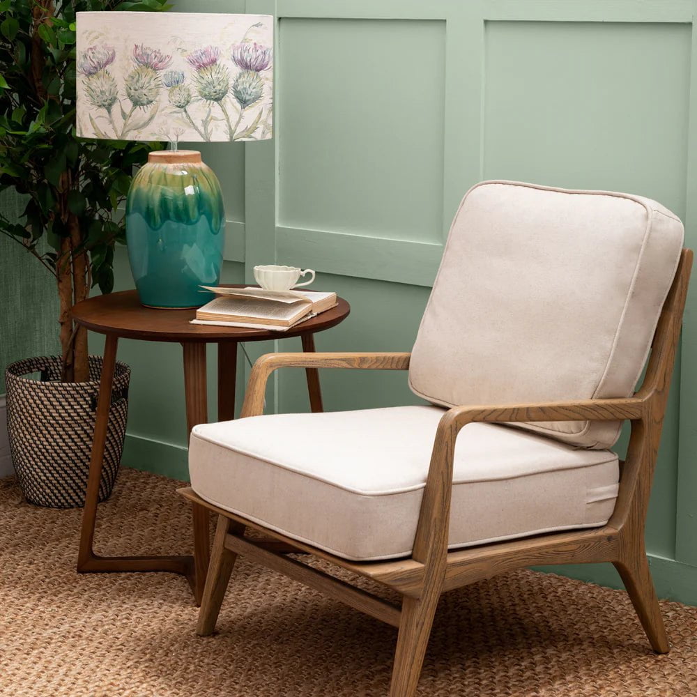 Voyage Maison (Riva Home) Voyage Maison Furniture Voyage Maison Idris Chair Light Warm Wood Linen