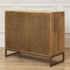 Voyage Maison (Riva Home) Voyage Maison Furniture Voyage Maison Isadora Embossed Cabinet Antique in Brass