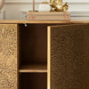 Voyage Maison (Riva Home) Voyage Maison Furniture Voyage Maison Isadora Embossed Cabinet Antique in Brass