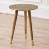 Voyage Maison (Riva Home) Voyage Maison Furniture Voyage Maison Isadora Embossed Side Table Antique in Brass