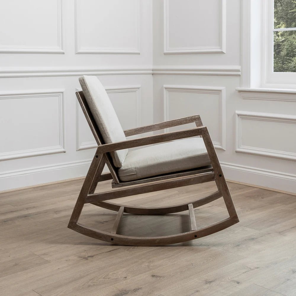 Voyage Maison (Riva Home) Voyage Maison Furniture Voyage Maison Jonas Rocker Mango Wood Chair Greywash