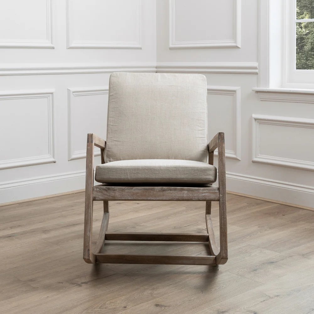 Voyage Maison (Riva Home) Voyage Maison Furniture Voyage Maison Jonas Rocker Mango Wood Chair Greywash