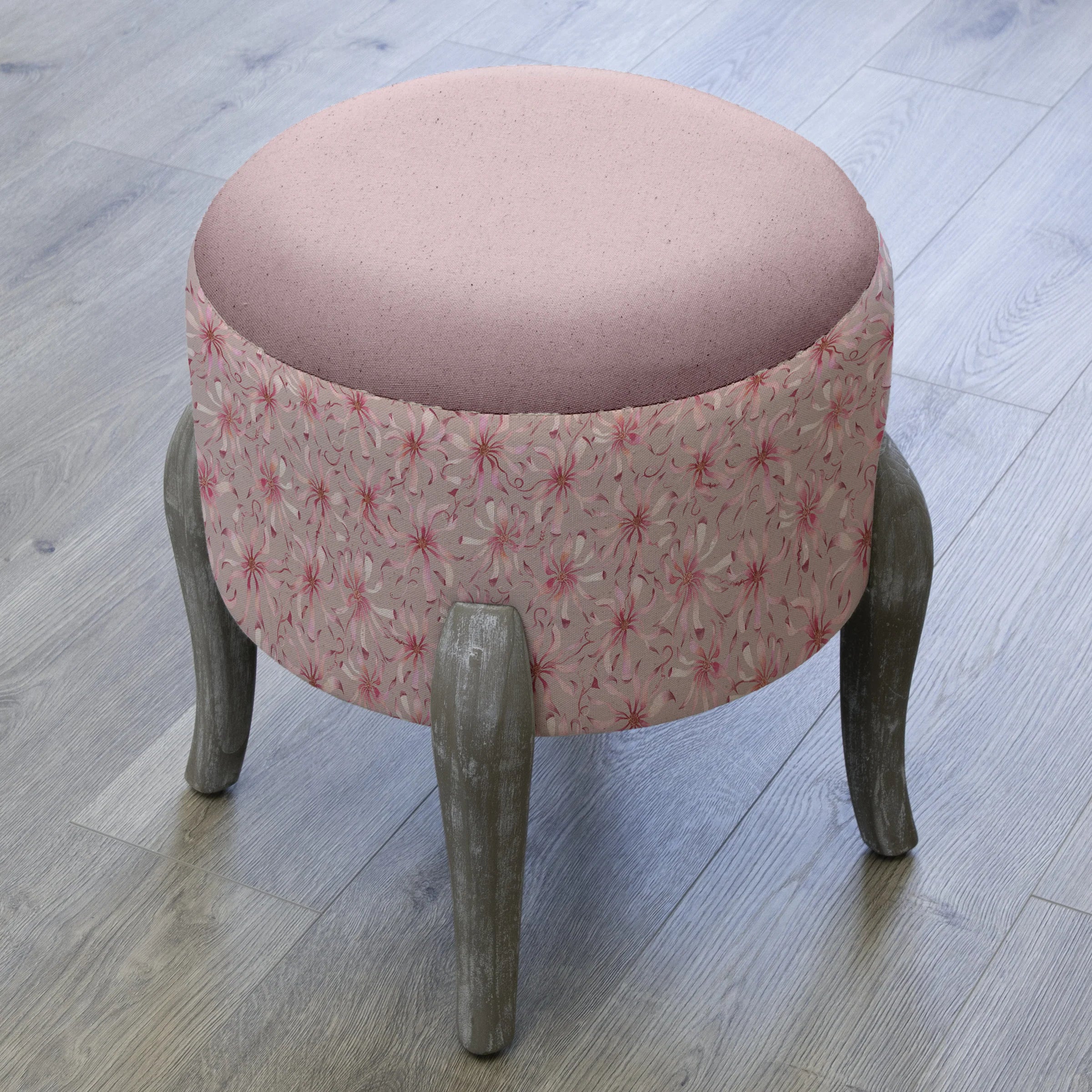 Voyage Maison (Riva Home) Voyage Maison Furniture Voyage Maison Lilian Printed Finn Footstool in Posy