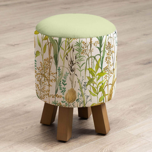 Voyage Maison (Riva Home) Voyage Maison Furniture Voyage Maison Lydiard Monty Round Footstool Linen