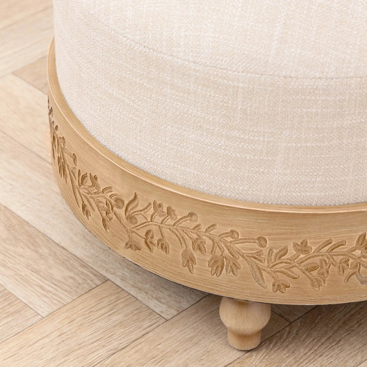 Voyage Maison (Riva Home) Voyage Maison Furniture Voyage Maison Mabel Footstool – Oak