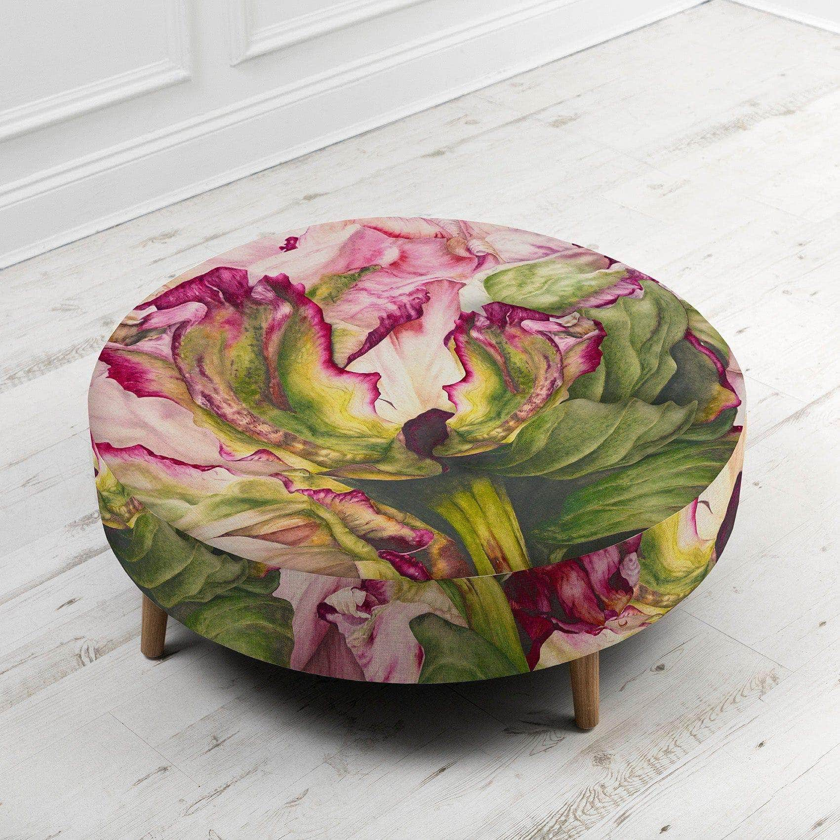 Voyage Maison (Riva Home) Voyage Maison Furniture Voyage Maison & Marie Burke Heligan Petra Large Footstool Fuchsia