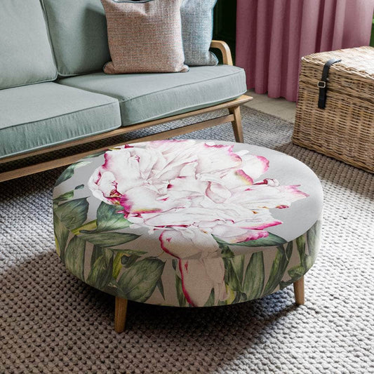 Voyage Maison (Riva Home) Voyage Maison Furniture Voyage Maison & Marie Burke Parcevall Petra Large Footstool Fuchsia