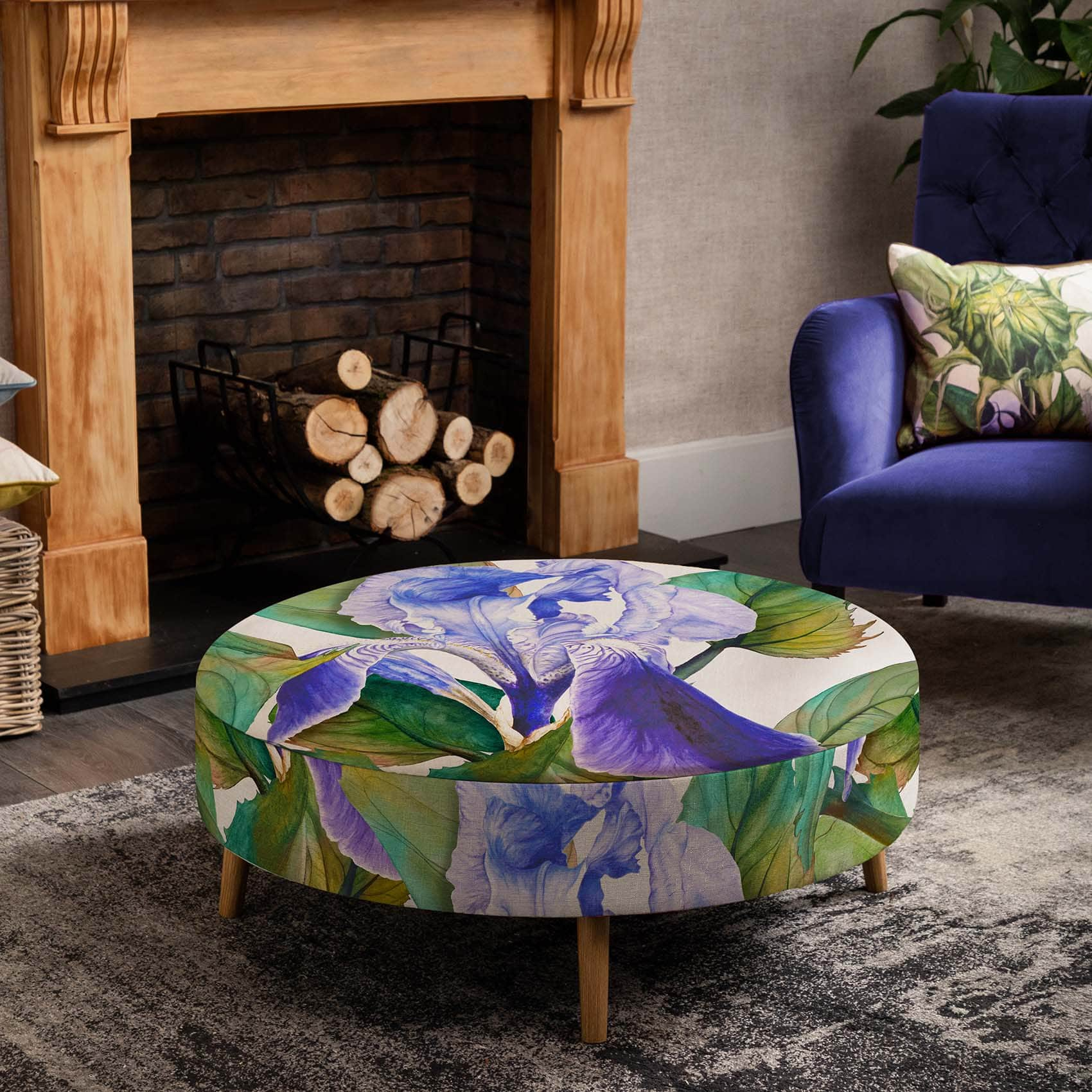 Voyage Maison (Riva Home) Voyage Maison Furniture Voyage Maison & Marie Burke Petra Darwen Cornflower Stool