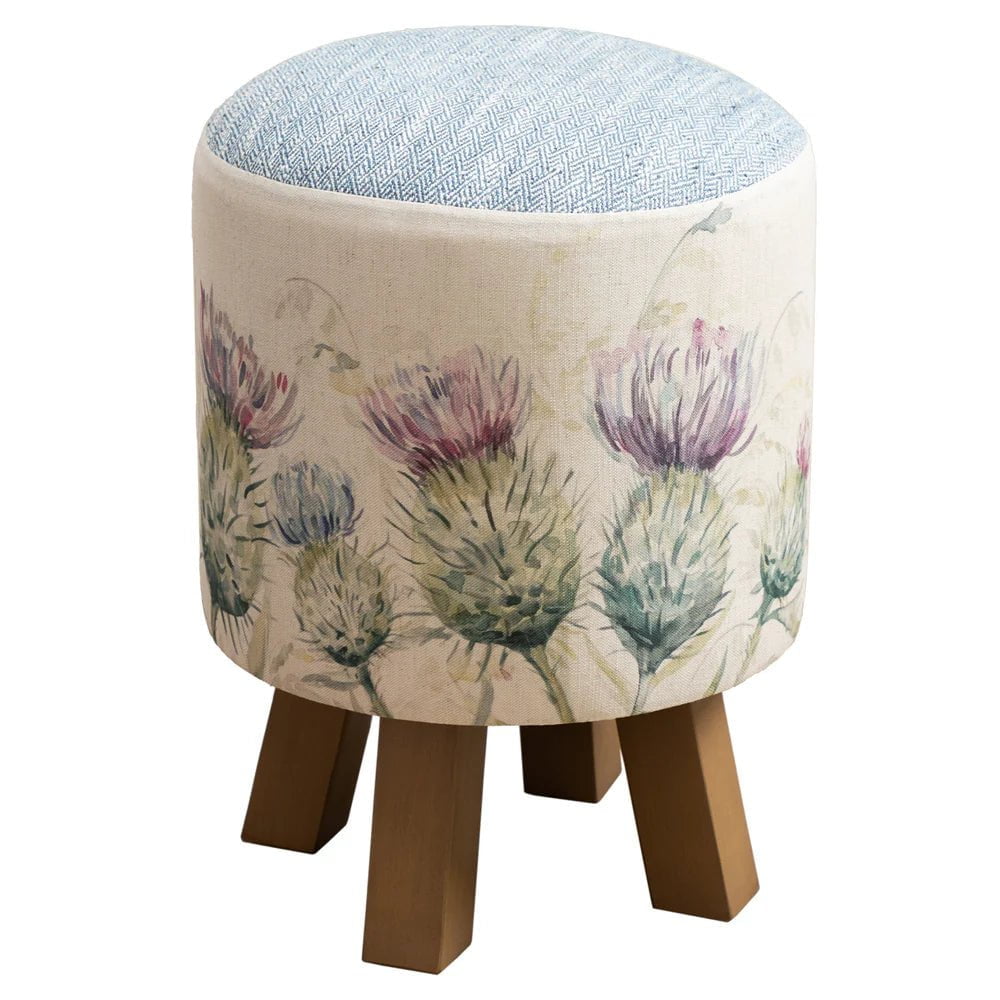 Voyage Maison (Riva Home) Voyage Maison Furniture Voyage Maison Monty Round Footstool Thistle Glen