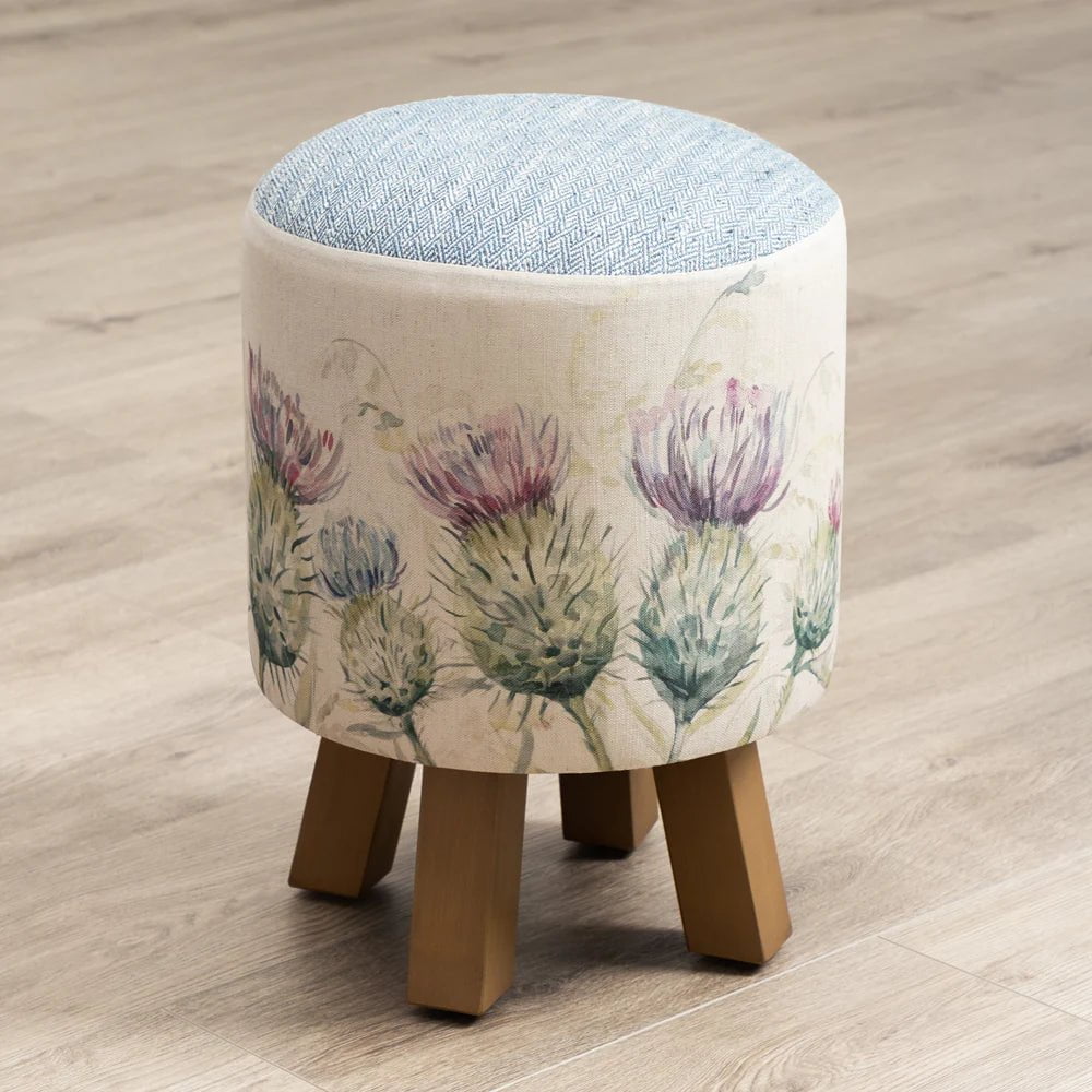 Voyage Maison (Riva Home) Voyage Maison Furniture Voyage Maison Monty Round Footstool Thistle Glen