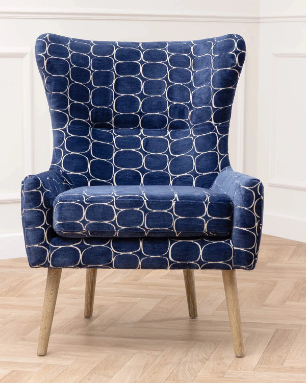 OSWALD VELVET CHAIR – BLUE by Voyage Maison