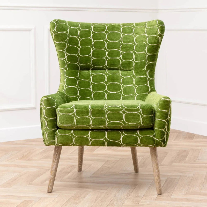 OSWALD VELVET CHAIR – GREEN by Voyage Maison