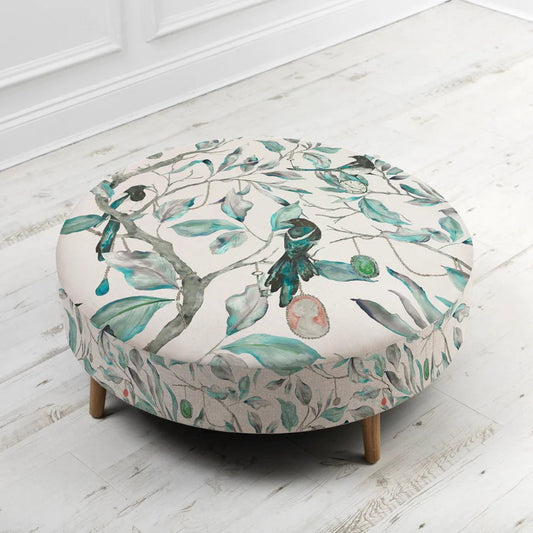 Voyage Maison (Riva Home) Voyage Maison Furniture Voyage Maison Petra Large Footstool Collector Linen