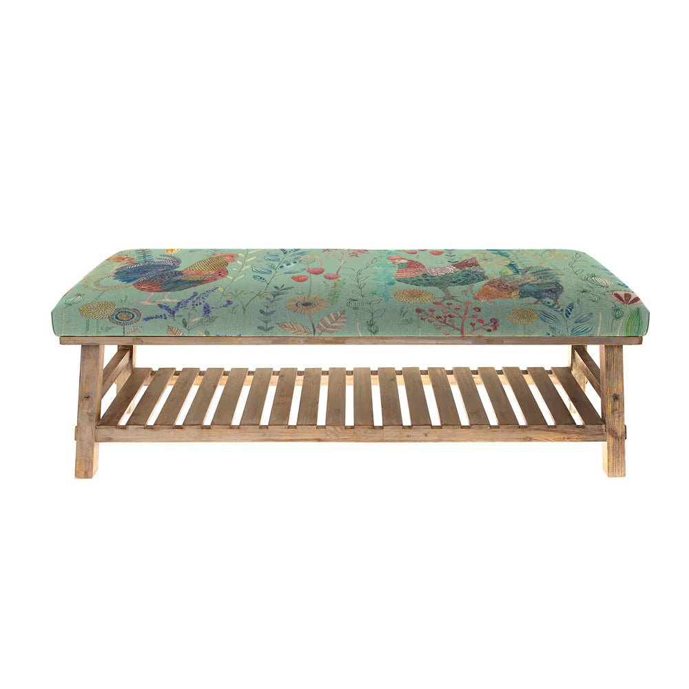 Voyage Maison (Riva Home) Voyage Maison Furniture Voyage Maison Rupert Bench in Bilbury Flock Robins Egg