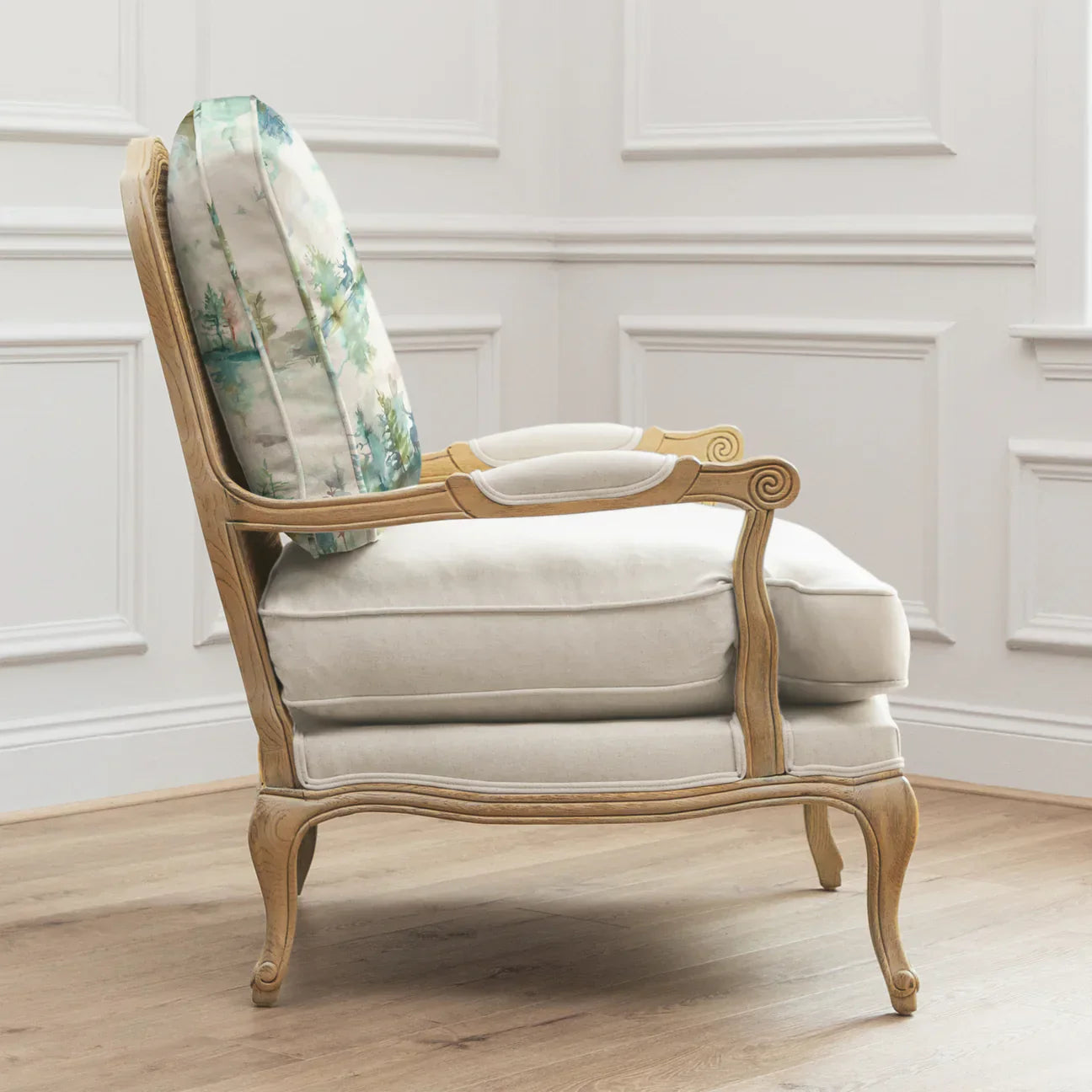 Voyage Maison (Riva Home) Voyage Maison Furniture WILDERNESS PRINTED FLORENCE CHAIR – OAK TOPAZ by Voyage Maison