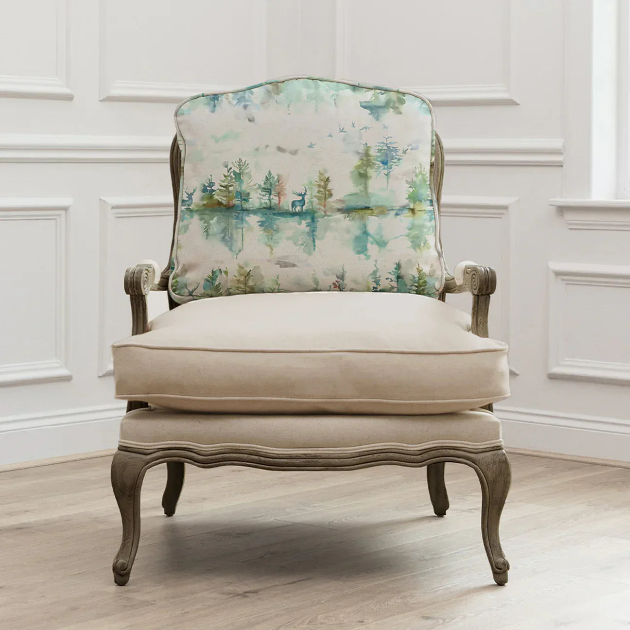 Voyage Maison (Riva Home) Voyage Maison Furniture WILDERNESS PRINTED FLORENCE CHAIR – STONE TOPAZ by Voyage Maison