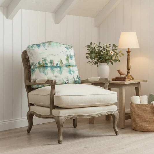 Voyage Maison (Riva Home) Voyage Maison Furniture WILDERNESS PRINTED FLORENCE CHAIR – STONE TOPAZ by Voyage Maison