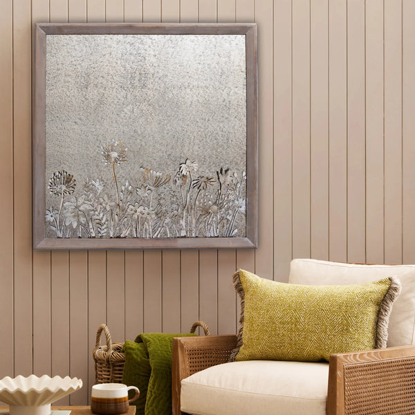 FLEUR ET FAUNE SQUARE ANTIQUE MIRROR – GREYWASH by Voyage Maison