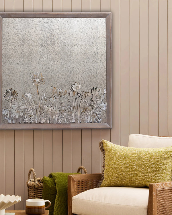 FLEUR ET FAUNE SQUARE ANTIQUE MIRROR – GREYWASH by Voyage Maison