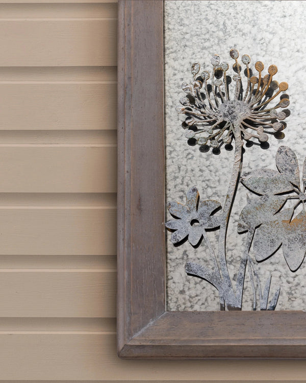 FLEUR ET FAUNE SQUARE ANTIQUE MIRROR – GREYWASH by Voyage Maison