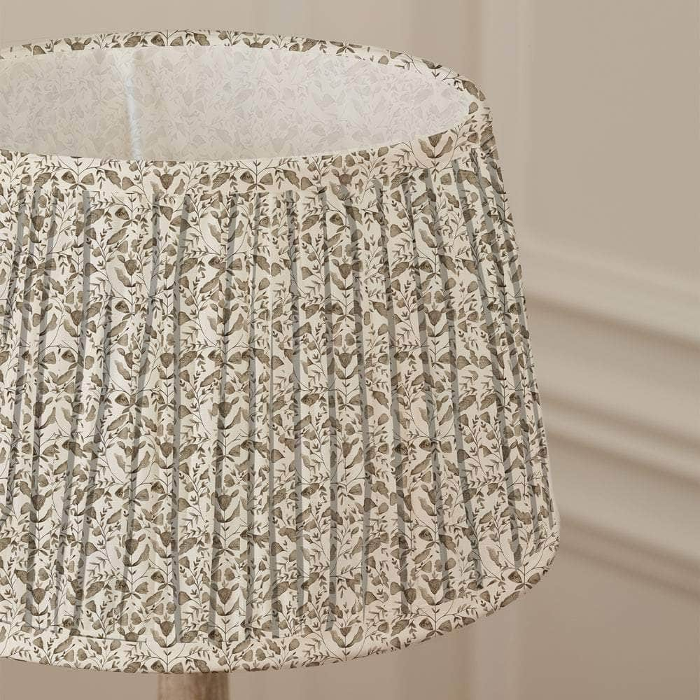 Voyage Maison (Riva Home) Voyage Maison Hand Rolled Shade 20 x 30 x 30cm / Stone Voyage Maison Juna Pleated Tapered Lamp Shade