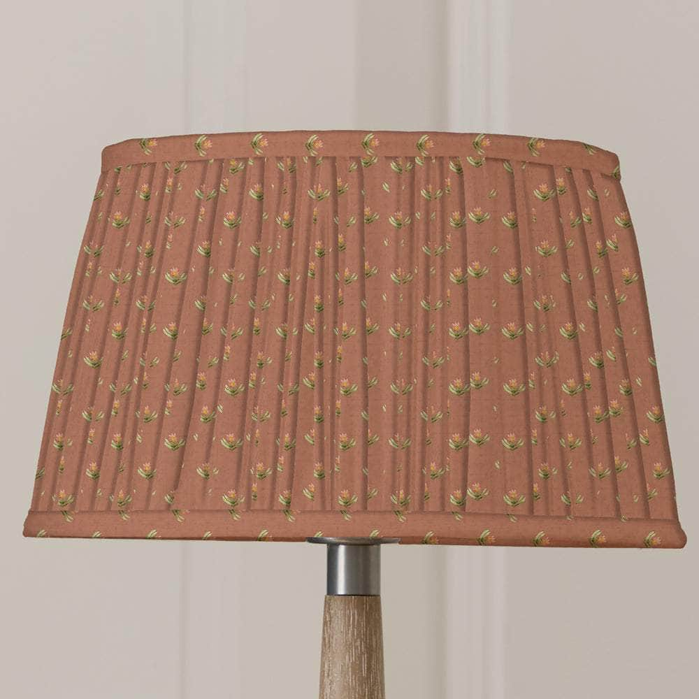 Voyage Maison (Riva Home) Voyage Maison Hand Rolled Shade 20 x 30 x 30cm / Terracotta Voyage Maison Raja Pleated Tapered Lamp Shade