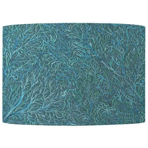 Coressa Eva Printed Lamp 46cm Shade Teal by Voyage Maison