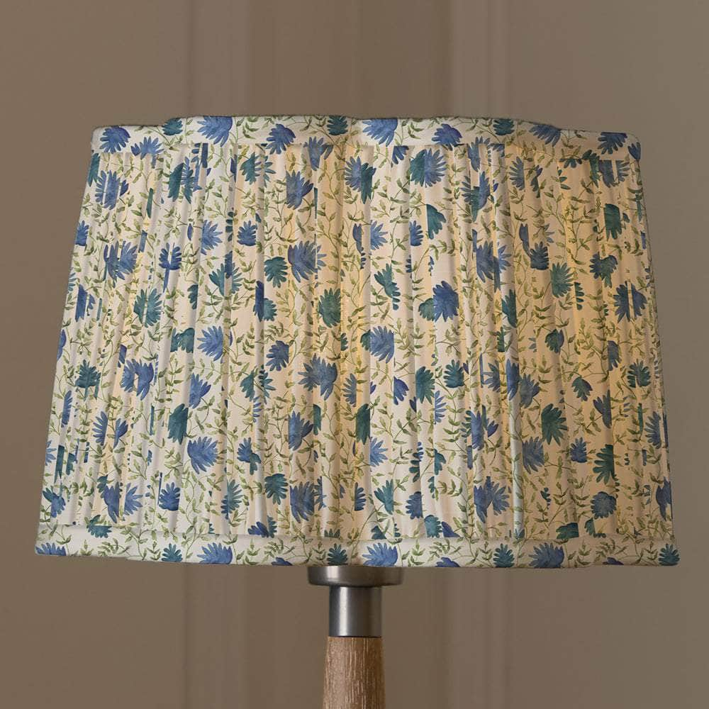 Voyage Maison (Riva Home) Voyage Maison Hand Rolled Shade Denim Voyage Maison Elai Pleated Scalloped Lamp