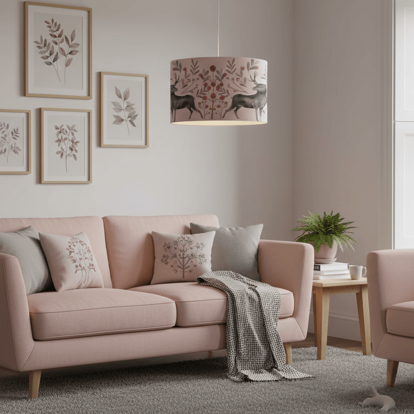 Voyage Maison (Riva Home) Voyage Maison Hand Rolled Shade EDO EVA  LAMP SHADE MULBERRY by Voyage Maison