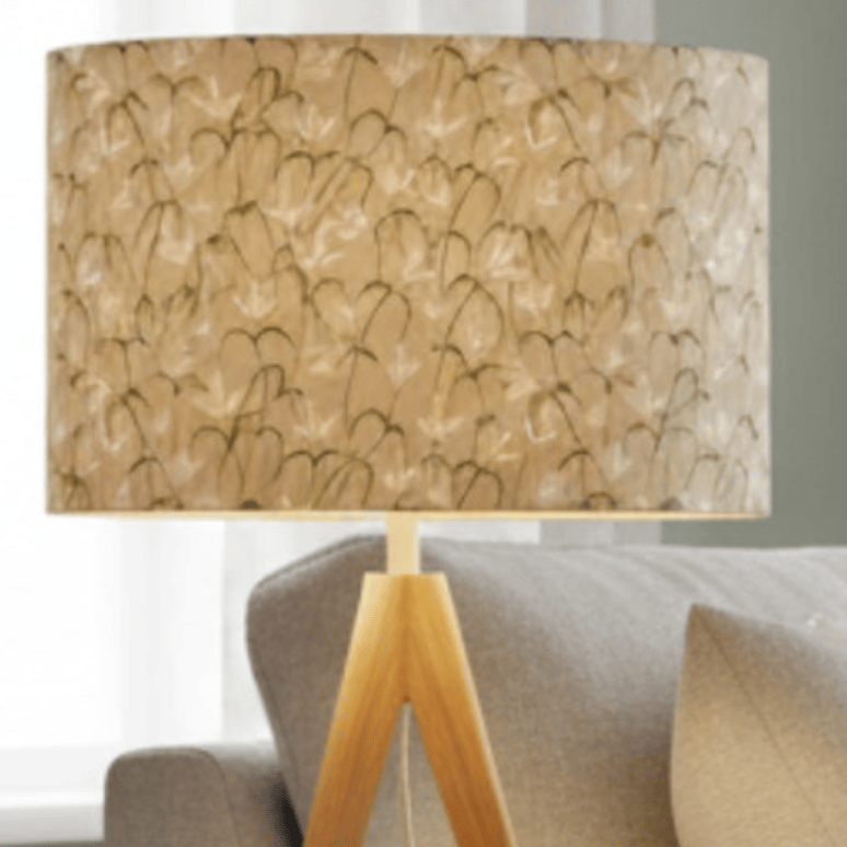 FRESIA EVA PRINTED LAMP SHADE STONE  by Voyage Maison