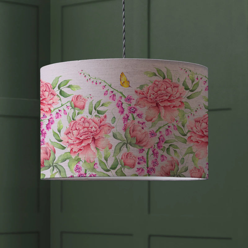 JUNELLE EVA PRINTED LAMP SHADE HEATHER by Voyage Maison