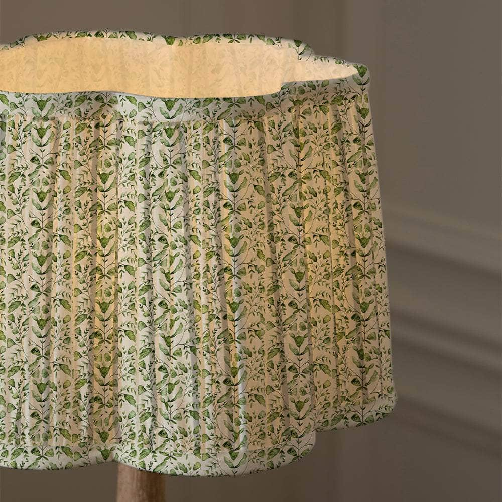 Voyage Maison (Riva Home) Voyage Maison Hand Rolled Shade Sage Voyage Maison Juna Pleated Scalloped Lamp