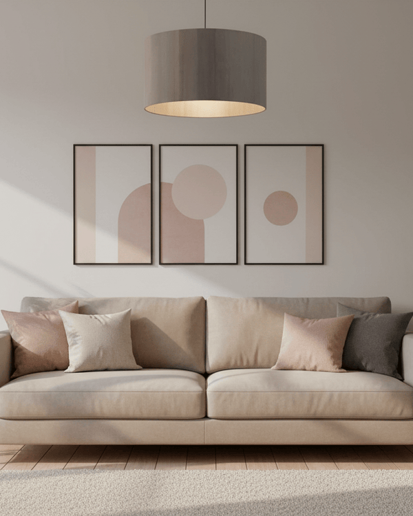 SERENITY EVA LAMP SHADE GRANITE  by Voyage Maison