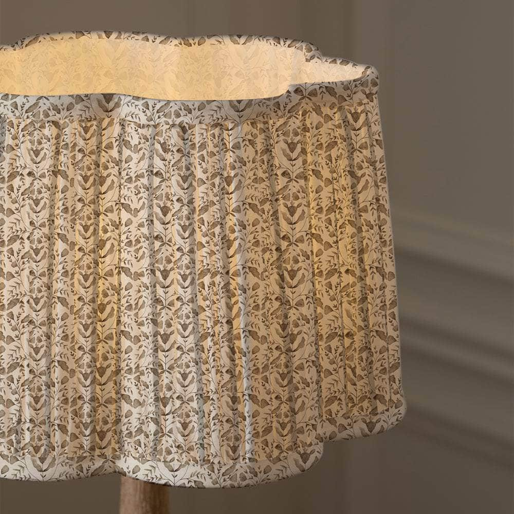 Voyage Maison (Riva Home) Voyage Maison Hand Rolled Shade Stone Voyage Maison Juna Pleated Scalloped Lamp