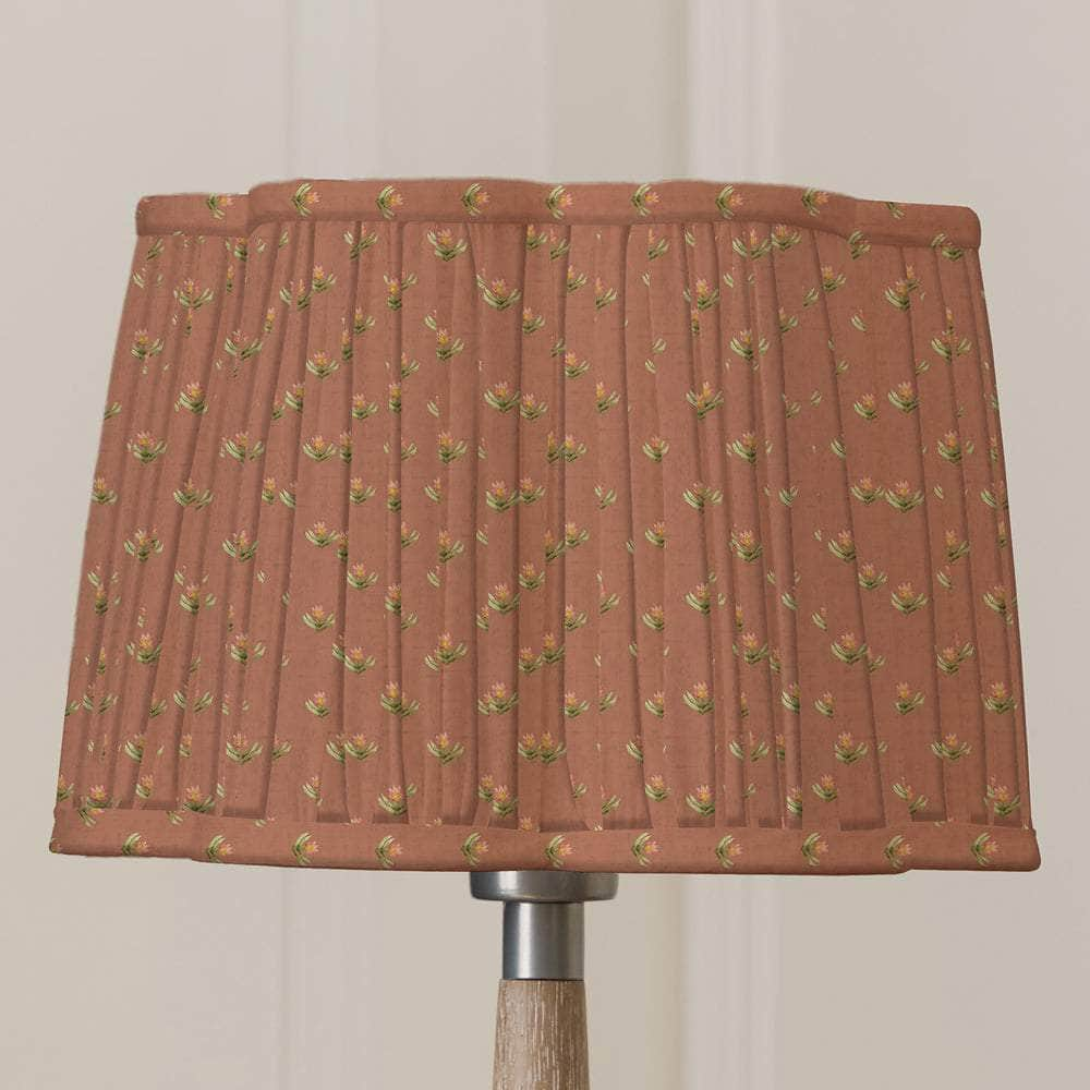 Voyage Maison (Riva Home) Voyage Maison Hand Rolled Shade Terracotta Voyage Maison Raja Pleated Scalloped Lamp Shade