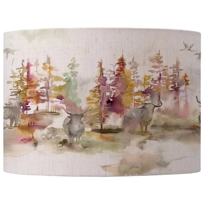 Voyage Maison Caledonian Forest Eva Lamp Shade in Linen/Plum