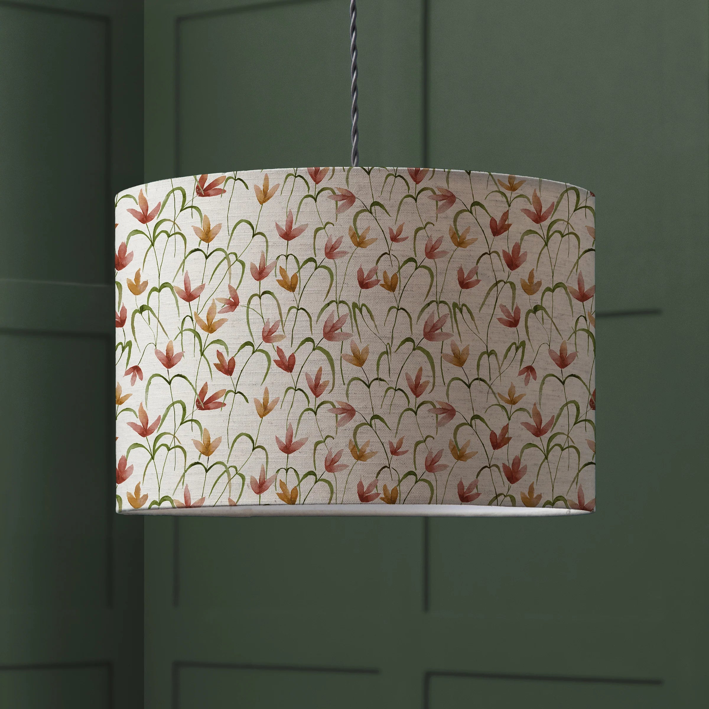 Voyage Maison (Riva Home) Voyage Maison Hand Rolled Shade Voyage Maison Fresia Eva Printed Lamp Shade Stone or Linen