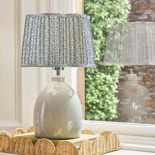 Voyage Maison (Riva Home) Voyage Maison Hand Rolled Shade Voyage Maison Juna Pleated Scalloped Lamp